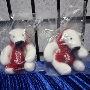 Coca-Cola White Polar Bear with Red Scarf
